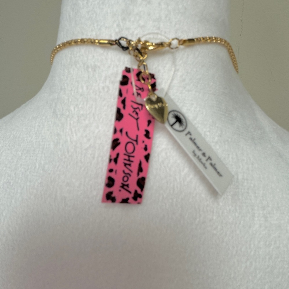Betsy Johnson Elegant Pink Flamingo Pendant/Pin Necklace - Picture 2 of 8